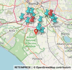 Mappa Via Laurentina, 00100 Roma RM, Italia (6.83071)