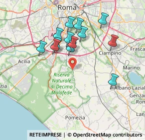 Mappa Via Laurentina, 00100 Roma RM, Italia (7.18462)