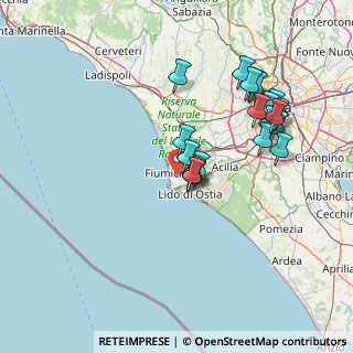 Mappa Via Opacchiasella, 00054 Fiumicino RM, Italia (15.249)