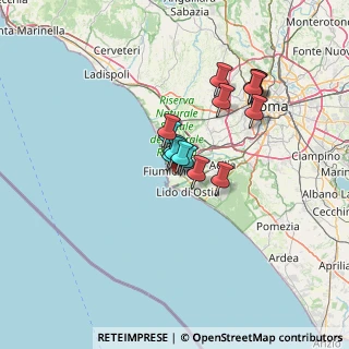 Mappa Via Opacchiasella, 00054 Fiumicino RM, Italia (9.842)