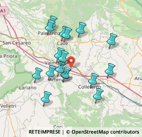 Mappa Parcheggio, 00038 Valmontone RM, Italia (6.94)