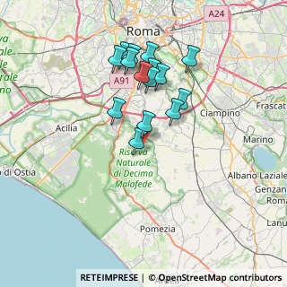 Mappa Via dei Remondini, 00128 Roma RM, Italia (6.72267)