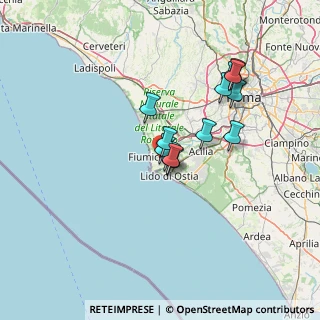Mappa Via Giacomo Cavalli, 00054 Fiumicino RM, Italia (11.63154)