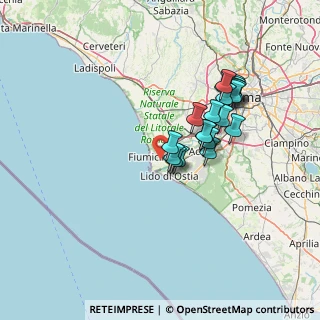 Mappa Via Giacomo Cavalli, 00054 Fiumicino RM, Italia (12.9705)
