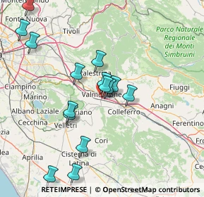 Mappa SS600 km 1.000, 00038 Valmontone RM, Italia (16.09667)