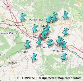 Mappa SS600 km 1.000, 00038 Valmontone RM, Italia (6.5245)