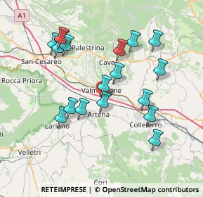 Mappa SS600 km 1.000, 00038 Valmontone RM, Italia (7.79556)