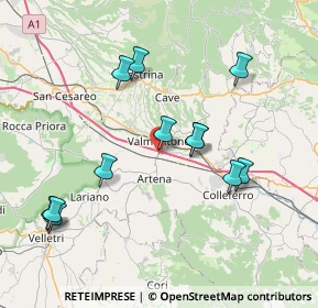Mappa SS600 km 1.000, 00038 Valmontone RM, Italia (8.335)
