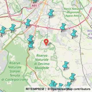 Mappa Via di Trigoria, 00128 Trigoria RM, Italia (6.94467)