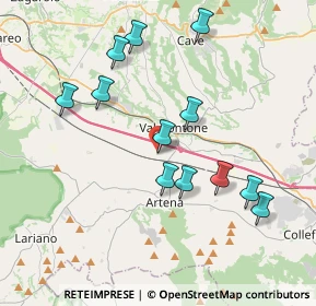 Mappa Valle S. Paolo, 00038 Valmontone RM, Italia (4.0025)