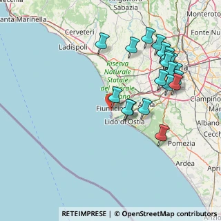 Mappa Via dei Dioscuri, 00054 Fiumicino RM, Italia (17.8075)
