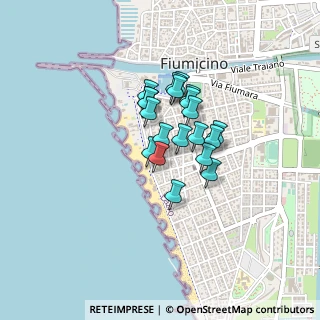 Mappa Via dei Dioscuri, 00054 Fiumicino RM, Italia (0.2935)