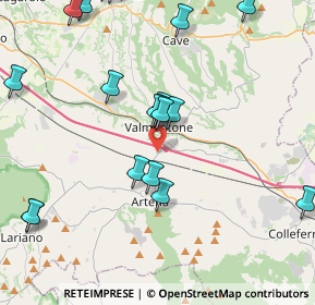 Mappa Via Artena, 00038 Valmontone RM, Italia (5.247)