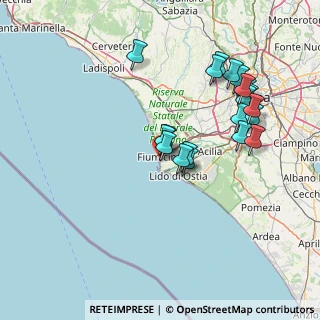 Mappa Via delle Meduse, 00054 Fiumicino RM, Italia (15.5465)