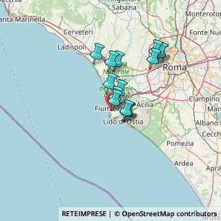 Mappa Via delle Meduse, 00054 Fiumicino RM, Italia (10.84571)