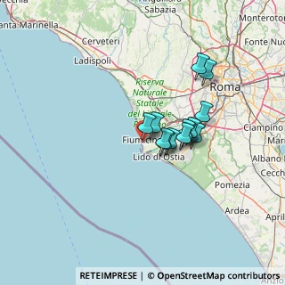Mappa Via delle Meduse, 00054 Fiumicino RM, Italia (10.12692)