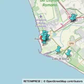 Mappa Via delle Meduse, 00054 Fiumicino RM, Italia (3.63615)