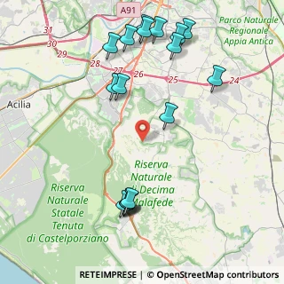 Mappa Via Alberto Accarisio, 00128 Selcetta RM, Italia (5.11118)