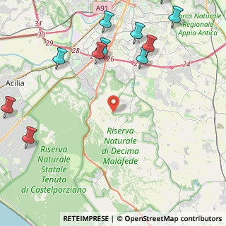 Mappa Via Alberto Accarisio, 00128 Selcetta RM, Italia (6.36182)