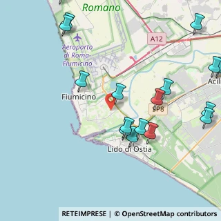 Mappa Via Carlo Reddi, 00054 Fiumicino RM, Italia (5.57588)