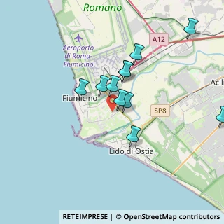 Mappa Via Carlo Reddi, 00054 Fiumicino RM, Italia (3.33455)