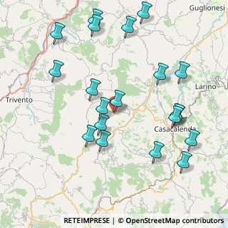 Mappa Via Calvario, 86030 Lupara CB, Italia (9.542)