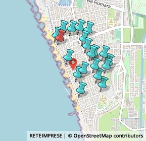Mappa Via dell'Arenile, 00054 Fiumicino RM, Italia (0.371)