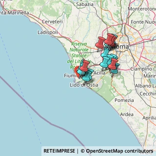 Mappa Via Angelo Ricapito, 00054 Fiumicino RM, Italia (12.2455)