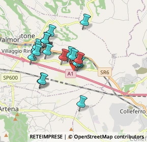 Mappa Valmontone Outlet, 00038 Valmontone RM, Italia (1.6515)