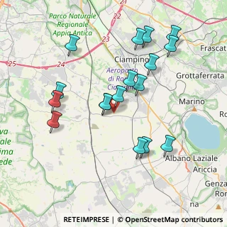 Mappa Via della Falcognana, 00134 Roma RM, Italia (4.08059)