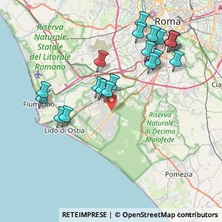 Mappa Via Stesicoro, 00125 Roma RM, Italia (9.3695)