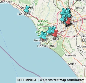 Mappa Via Antonio Iannotta, 00054 Fiumicino RM, Italia (18.316)