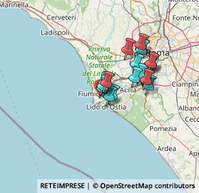 Mappa Via Antonio Iannotta, 00054 Fiumicino RM, Italia (11.548)