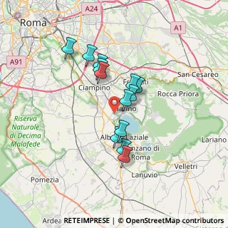 Mappa Via Spinabella, 00047 Marino RM, Italia (5.88769)