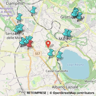 Mappa Via Spinabella, 00047 Marino RM, Italia (2.8325)