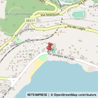 Mappa Via Spiaggia del Lago, 17/B, 00040 Castel Gandolfo, Roma (Lazio)
