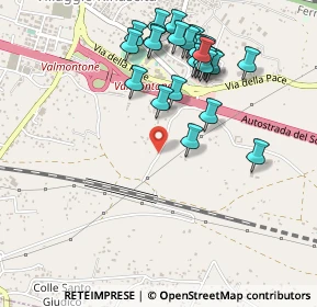 Mappa Via Colle delle Pastene, 00038 Valmontone RM, Italia (0.53462)