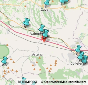Mappa Via Colle delle Pastene, 00038 Valmontone RM, Italia (6.361)