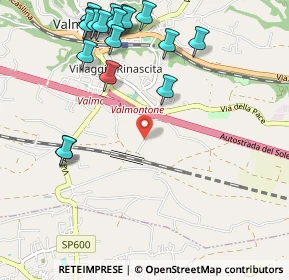 Mappa Via Colle delle Pastene, 00038 Valmontone RM, Italia (1.403)