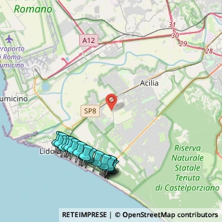 Mappa Via del Fosso di Dragoncello, 00125 Roma RM, Italia (5.41474)