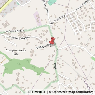 Mappa Via Capo d'Acqua, 2, 00047 Marino, Roma (Lazio)