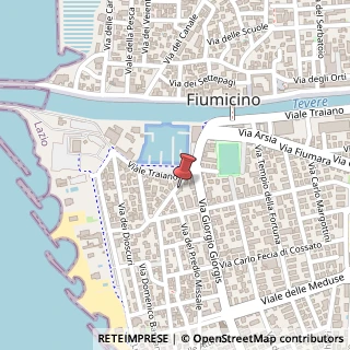 Mappa Via delle Gomene, 17, 00054 Fiumicino, Roma (Lazio)