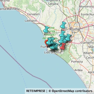 Mappa Via delle Gomene, 00054 Fiumicino RM, Italia (7.9935)