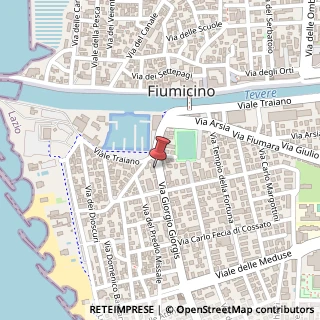 Mappa Via Giorgio Giorgis, 12, 00054 Fiumicino, Roma (Lazio)