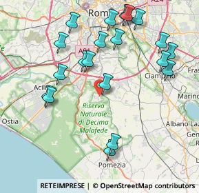Mappa Via Giolito Dè Ferrari, 00128 Selcetta RM, Italia (9.3255)
