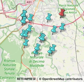 Mappa Via Giolito Dè Ferrari, 00128 Selcetta RM, Italia (3.7305)