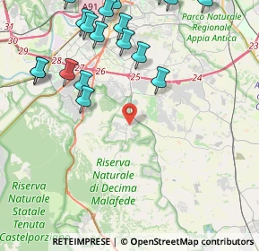 Mappa Via Giolito Dè Ferrari, 00128 Selcetta RM, Italia (6.0565)