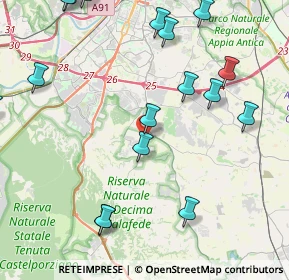 Mappa Via Giolito Dè Ferrari, 00128 Selcetta RM, Italia (6.14)