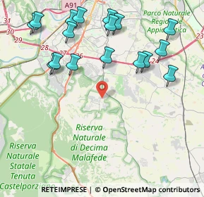 Mappa Via Giolito Dè Ferrari, 00128 Selcetta RM, Italia (5.14824)