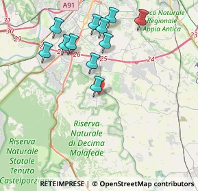 Mappa Via Giolito Dè Ferrari, 00128 Selcetta RM, Italia (4.32273)